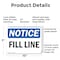 Signmission Fill Line, 10 in W x Rectangle, Plastic OS-2PACK-NS-P-710-L-12501 - alternate 2